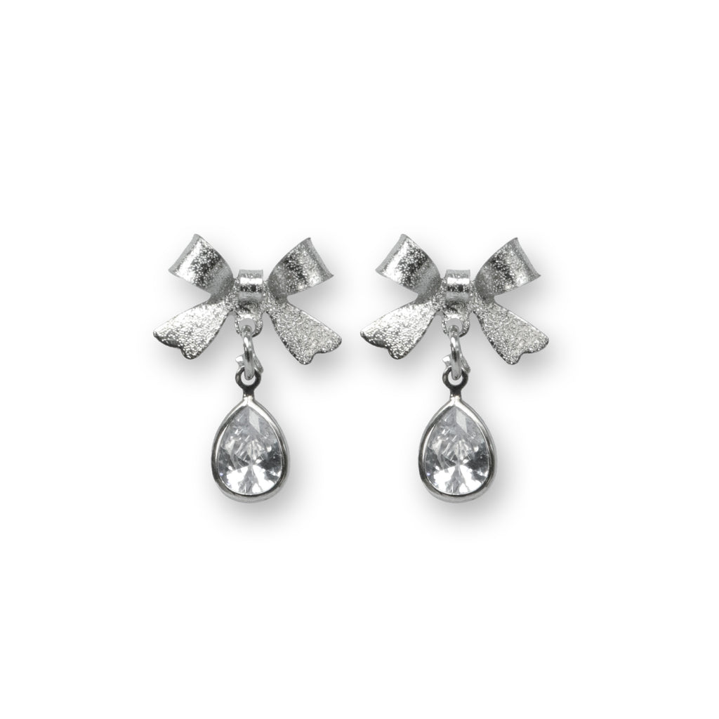 Bow Drop Glam Earring