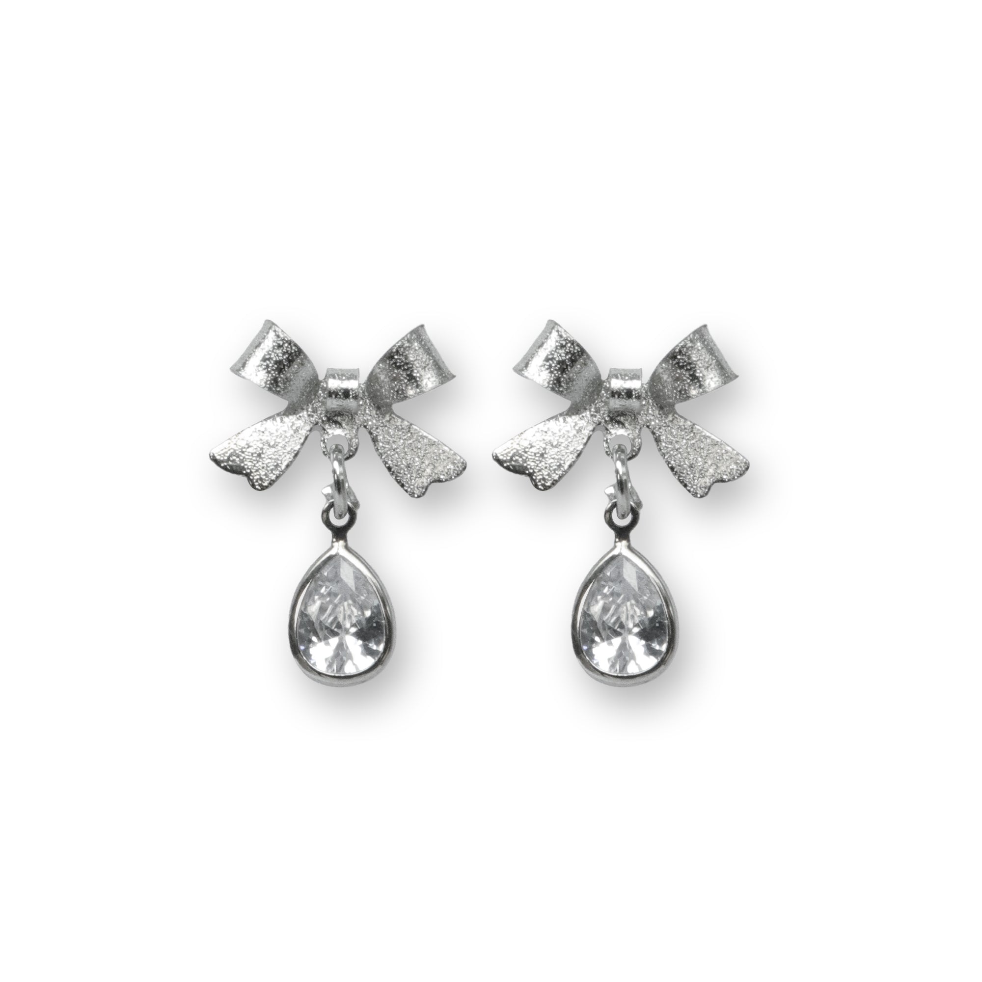 Bow Drop Glam Earring