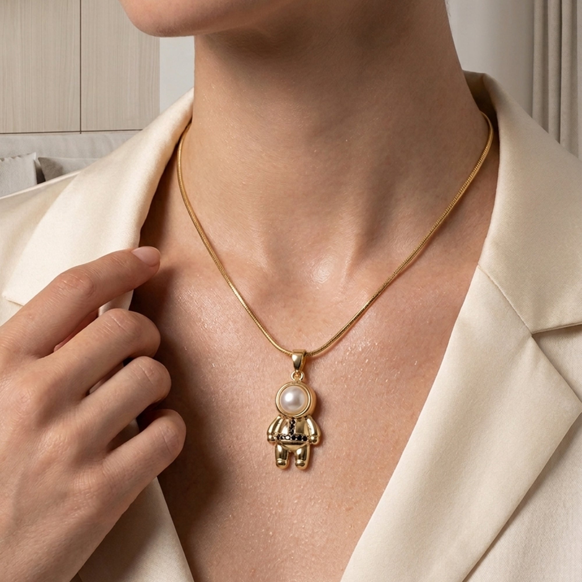 Moon Walker Astronaut Pendant